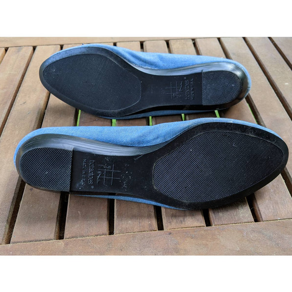TicTacToes canvas blue ballet flats Size 9 - Picture 3 of 6